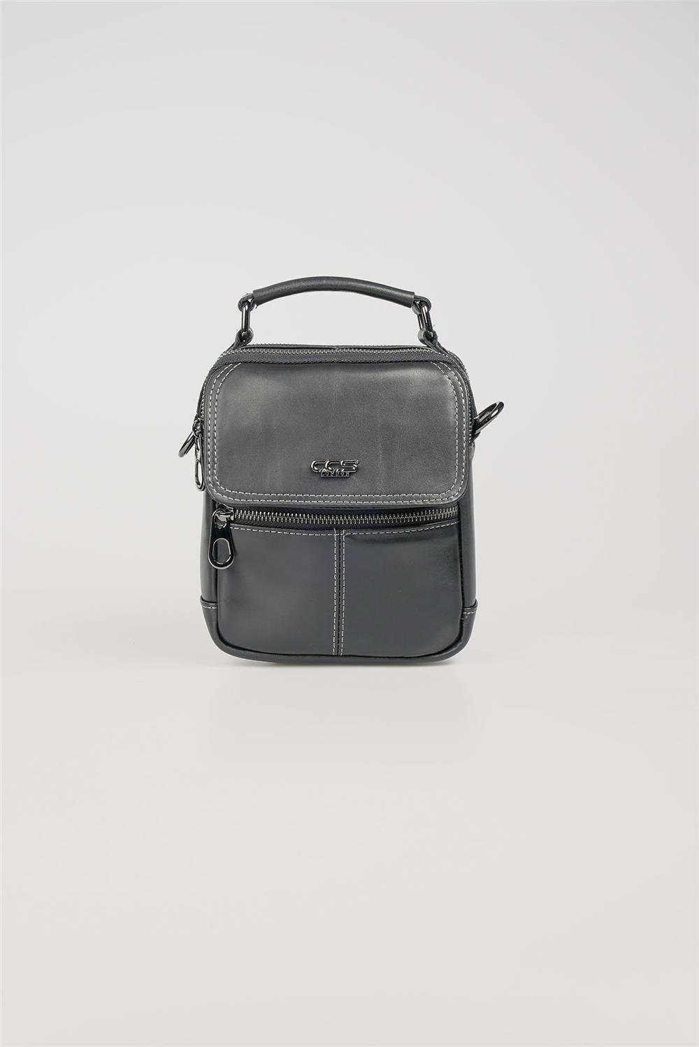 ÇÇS 31604 Hakiki Deri Askılı Çanta