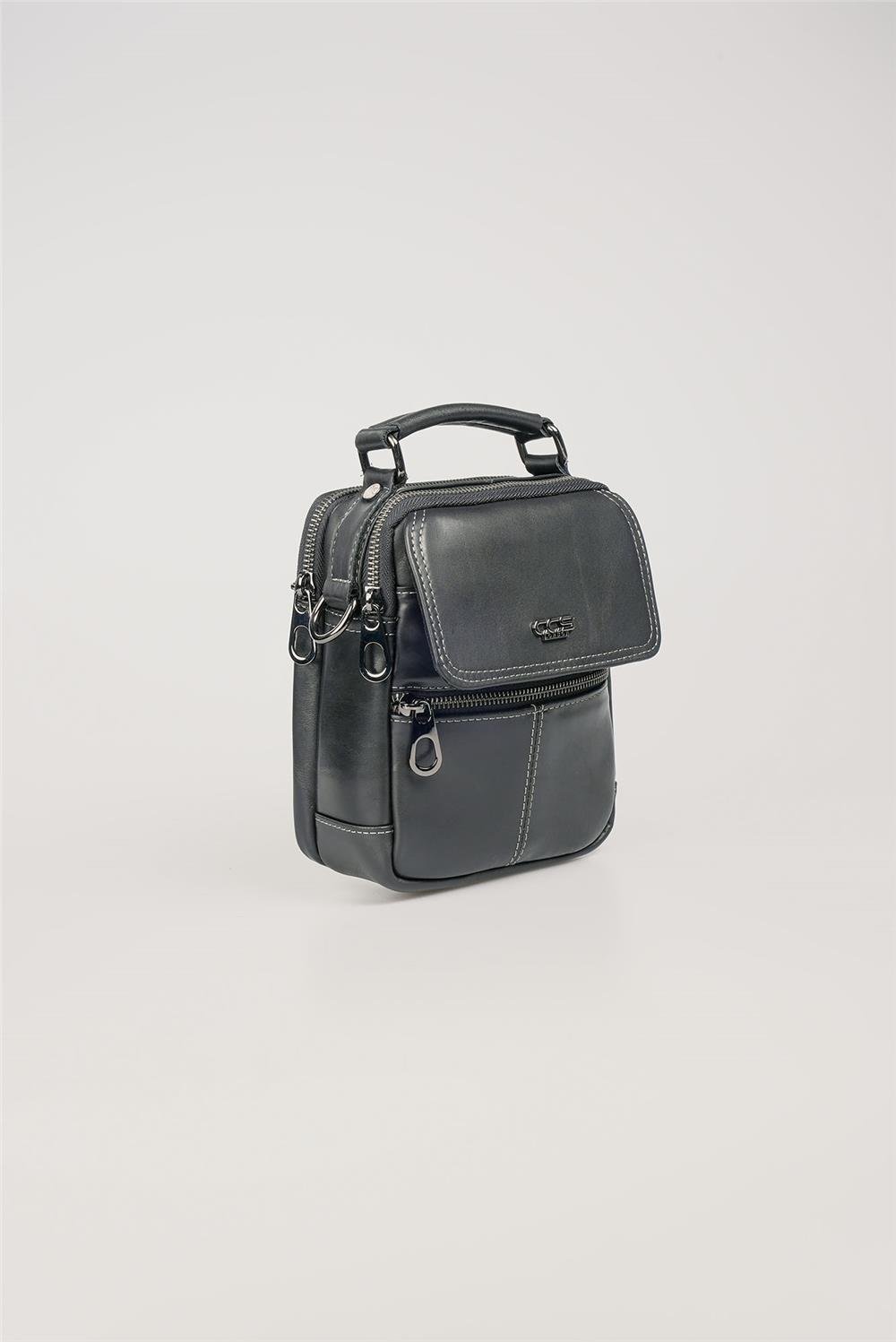ÇÇS 31604 Hakiki Deri Askılı Çanta