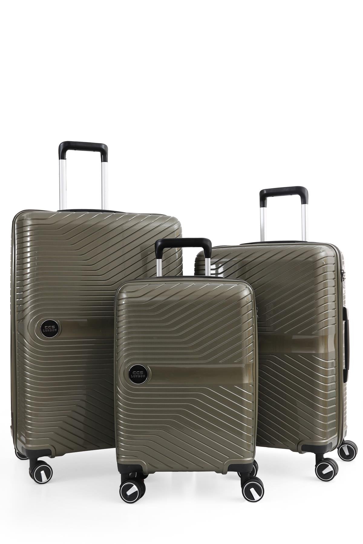 ÇÇS 5239 Polipropilen 3 Lü Valiz Seti