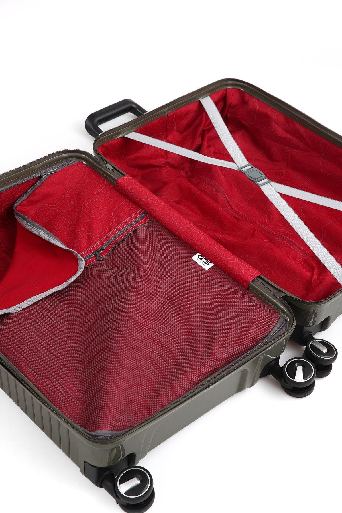 ÇÇS 5239 Polipropilen 3 Lü Valiz Seti