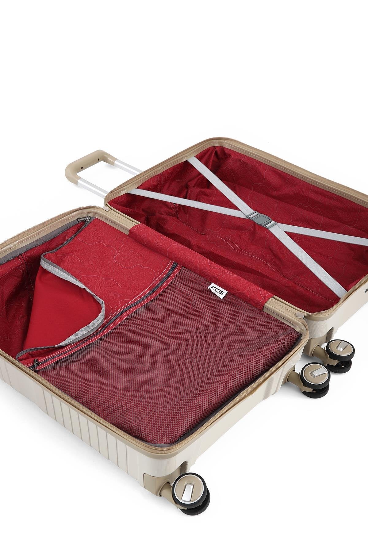 ÇÇS 5239 Polipropilen 3 Lü Valiz Seti