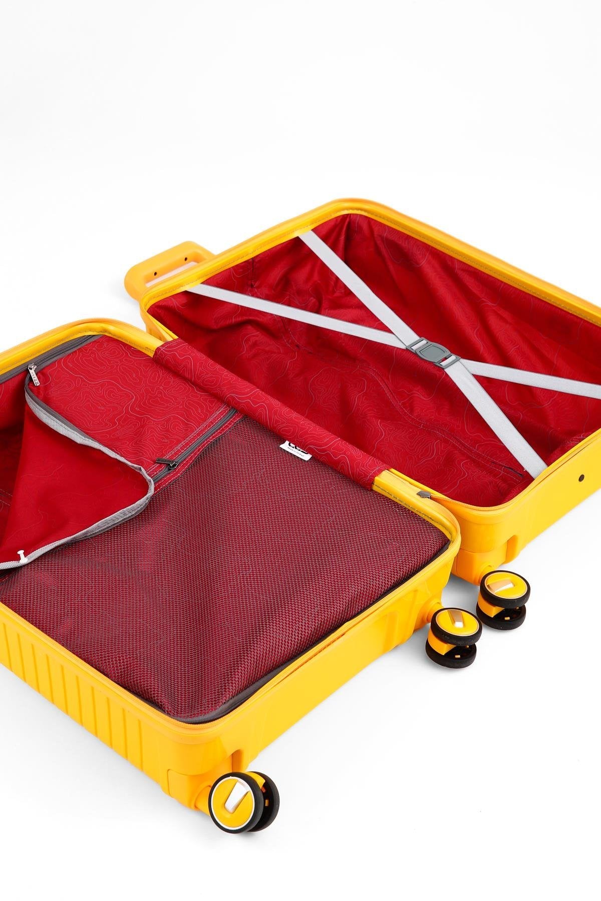 ÇÇS 5239 Polipropilen 3 Lü Valiz Seti